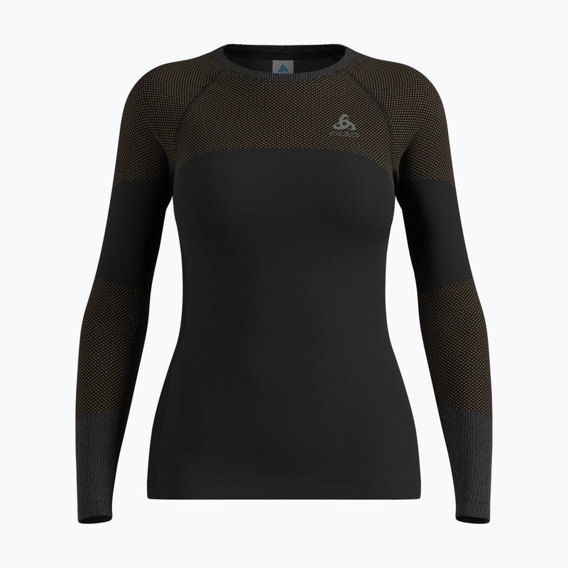 Bluză termică damă ODLO Fundamentals Performance Warm Bl Top Crew Neck black