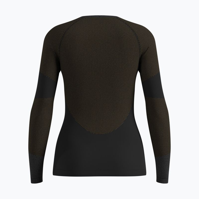 Bluză termică damă ODLO Fundamentals Performance Warm Bl Top Crew Neck black 2