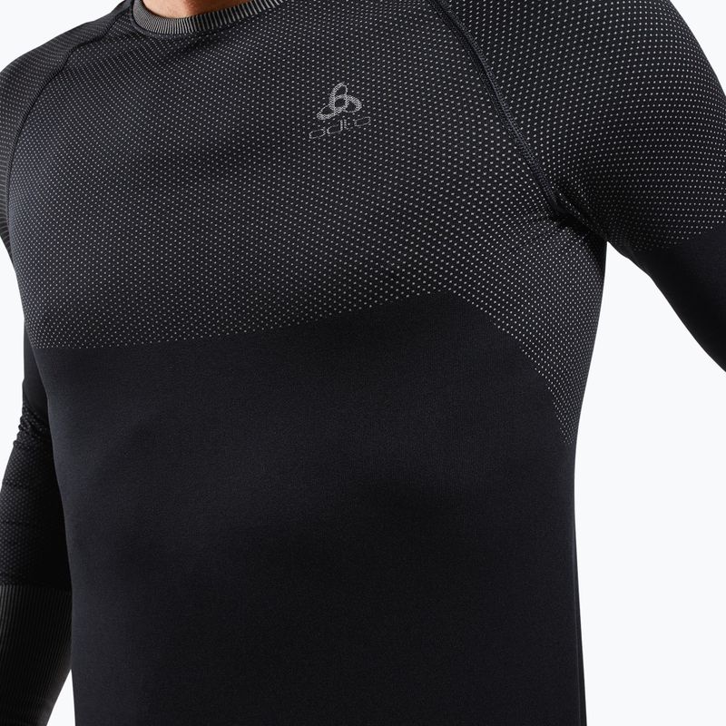 Bluză termică pentru bărbați ODLO Fundamentals Performance Warm Bl Top Crew Neck black 4