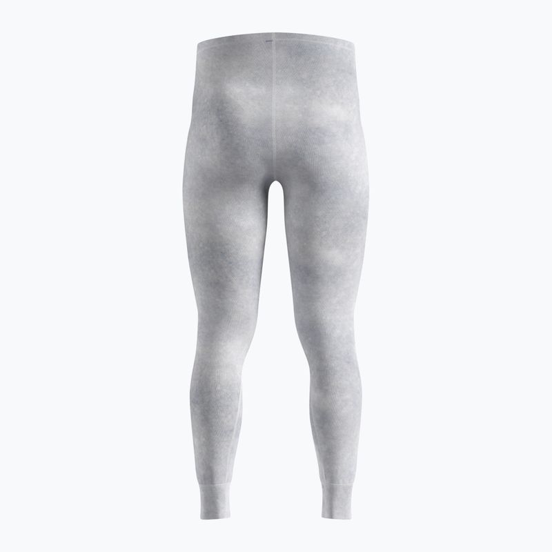 Pantaloni termoactivi pentru bărbați ODLO Active Warm X Pow Bl Bottom Long odlo silver grey 2