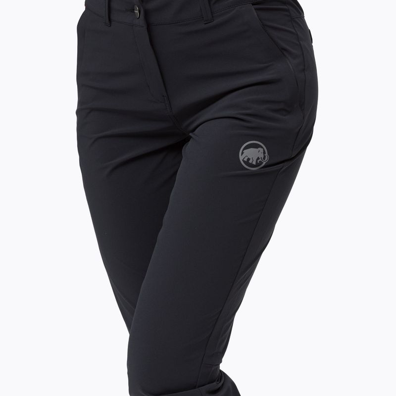 Pantaloni de trekking pentru femei MAMMUT Runbold Capri negru 3