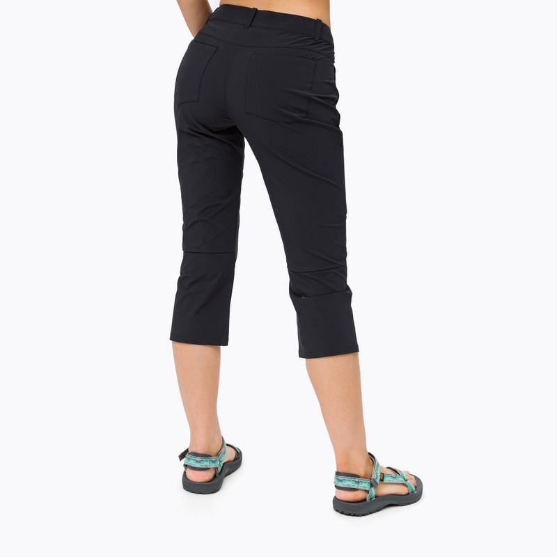 Pantaloni de trekking pentru femei MAMMUT Runbold Capri negru 4