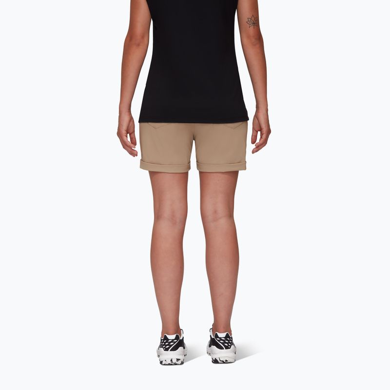 Pantaloni scurți de trekking pentru femei MAMMUT Runbold Runbold Roll Cuff bej 3