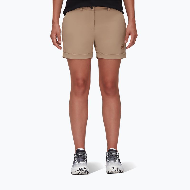 Pantaloni scurți de trekking pentru femei MAMMUT Runbold Runbold Roll Cuff bej