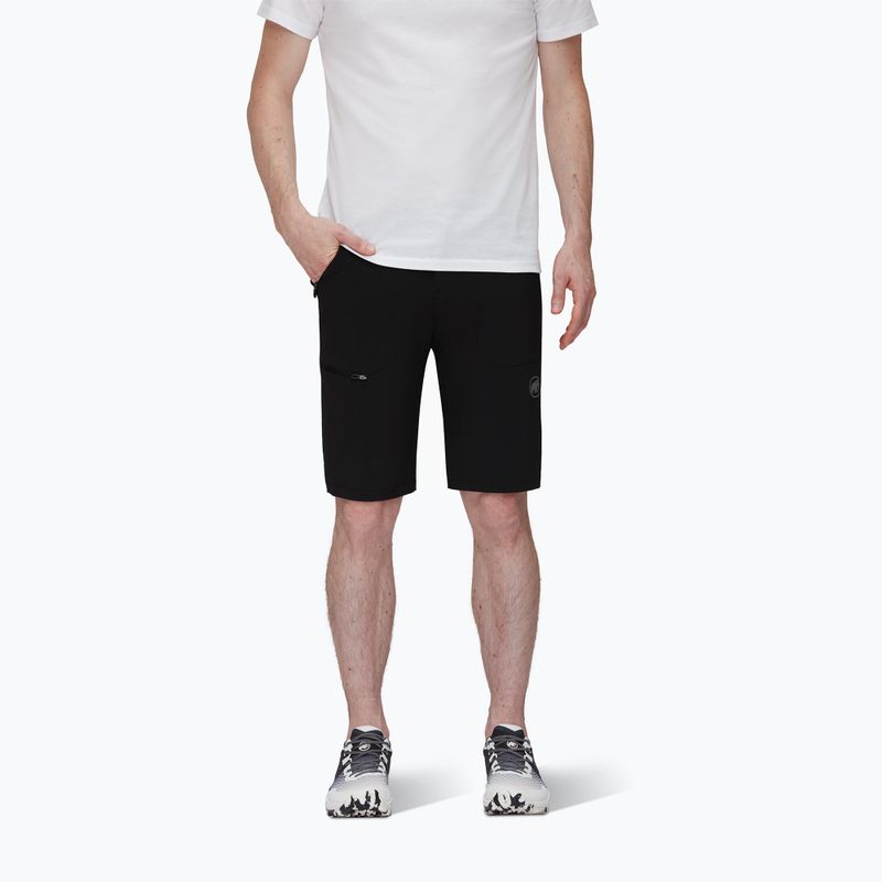 Pantaloni scurți de trekking pentru bărbați MAMMUT Runbold negru 1023-00710 2