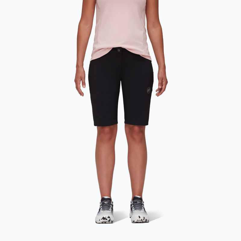 Pantaloni scurți de trekking pentru femei MAMMUT Runbold negru 1023-00720