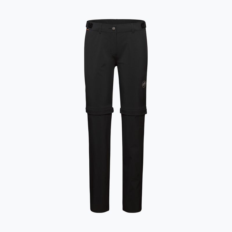 Pantaloni de trekking pentru femei MAMMUT Runbold Zip Off negru 8