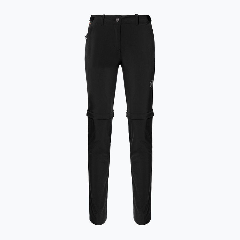 Pantaloni de trekking pentru femei MAMMUT Runbold Zip Off negru 4
