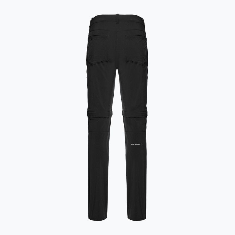 Pantaloni de trekking pentru femei MAMMUT Runbold Zip Off negru 5
