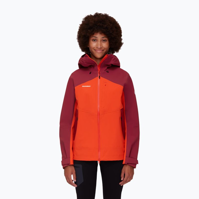 Jachetă hardshell pentru femei MAMMUT Alto Guide HS roșu