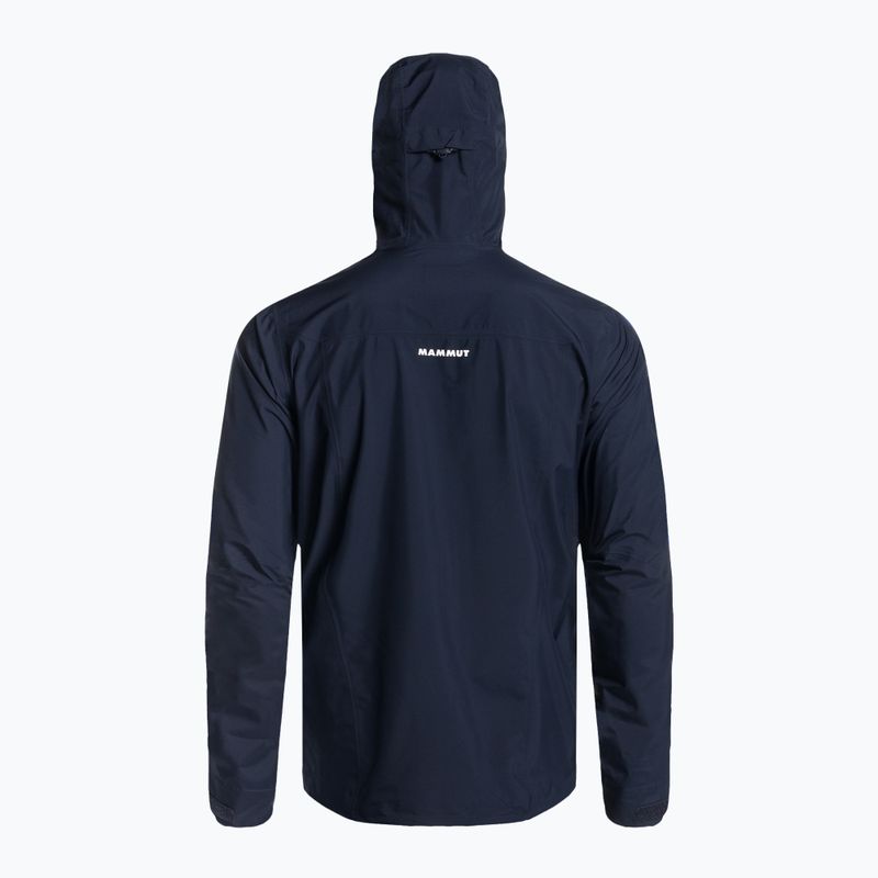 Mammut Convey Tour HS jachetă de ploaie cu glugă pentru bărbați albastru marin 5