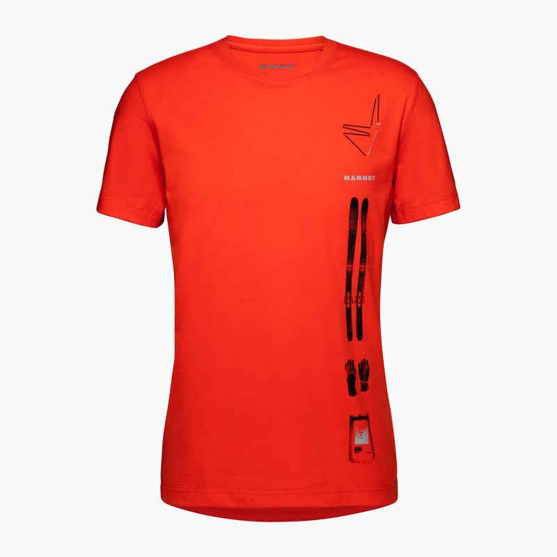 MAMMUT Core Snow tricou de trekking pentru bărbați roșu