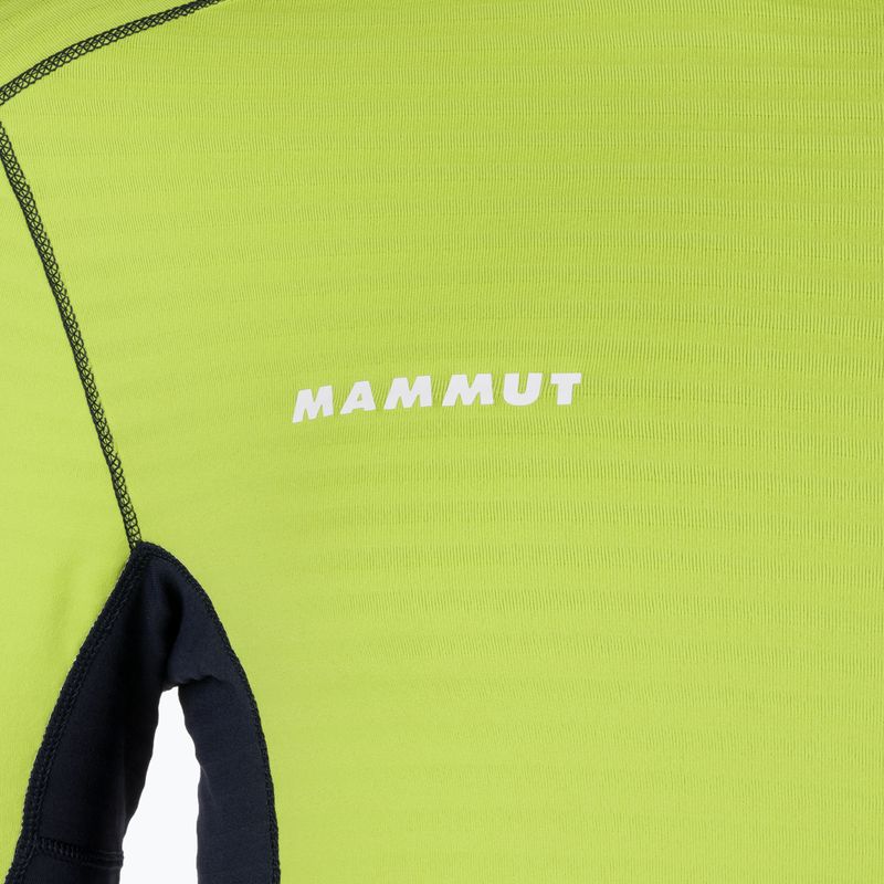 Hanorac cu glugă pentru bărbați MAMMUT Taiss Light ML cu glugă din fleece verde/verde 6