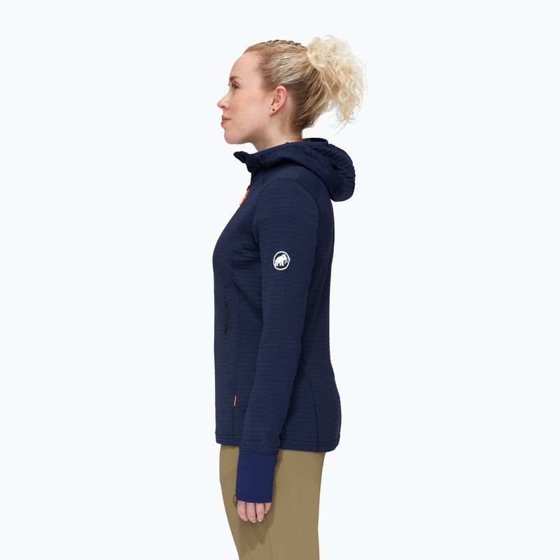 Mammut hanorac fleece pentru femei Taiss Light ML cu glugă cu glugă albastru marin 1014-04540-5118-114 3