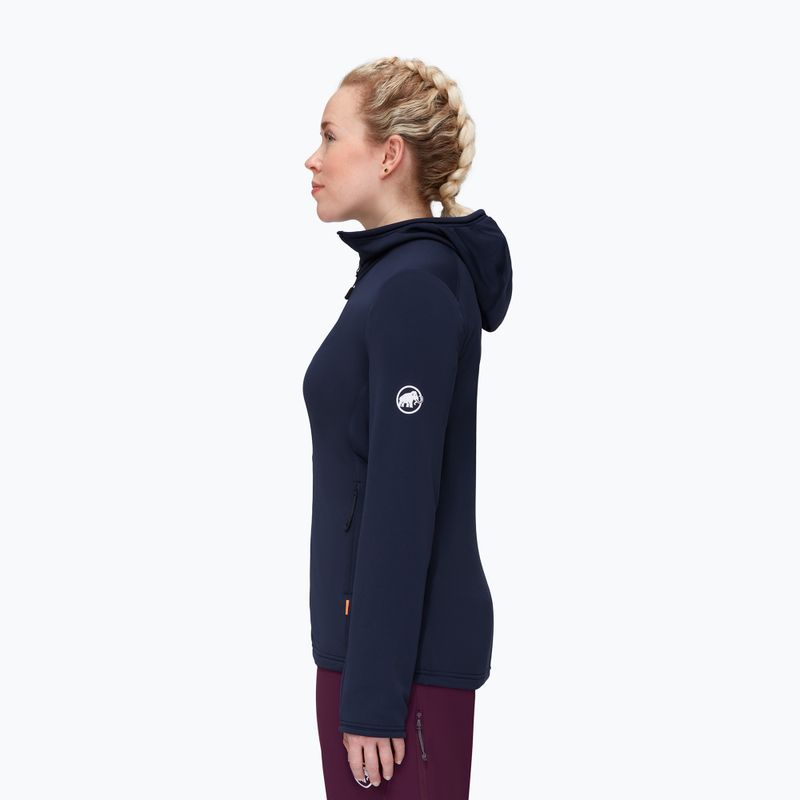 Mammut bluză de trekking pentru femei Aconcagua Light ML cu glugă cu glugă albastru marin 3