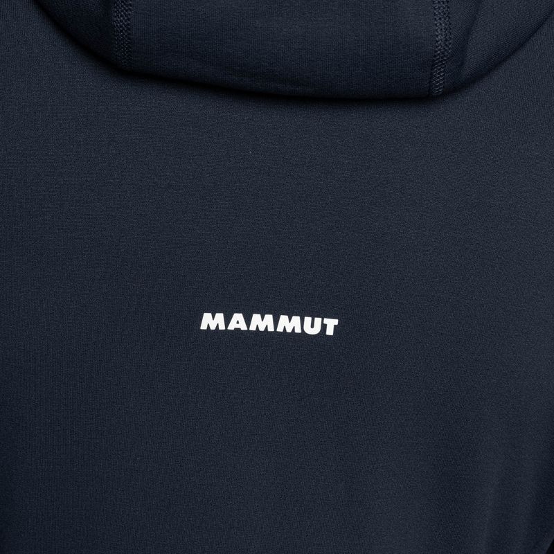 Tricou de trekking pentru femei MAMMUT Aconcagua ML cu glugă albastru marin cu glugă 8