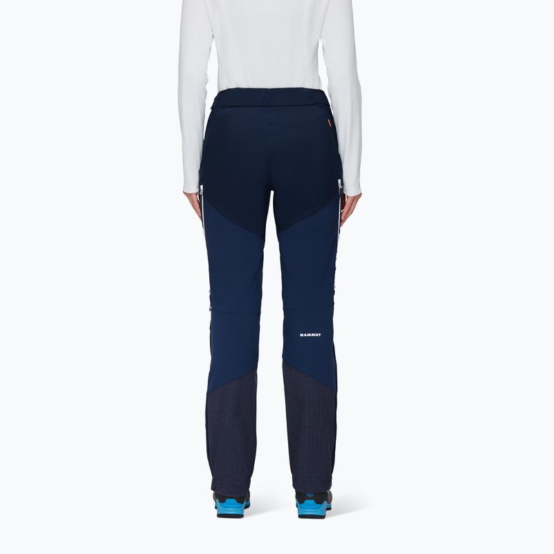 Pantaloni softshell pentru femei MAMMUT Aenergy IN Hybrid albastru marin 4