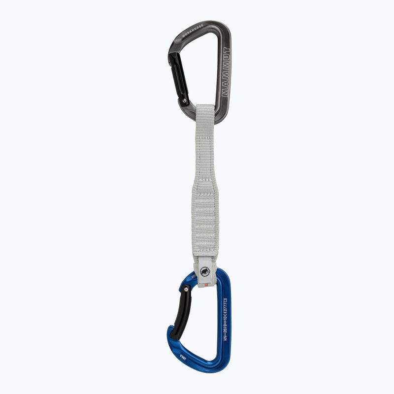 Expres de cățărare  Mammut Workhorse Keylock Quickdraw 17 cm grey/blue