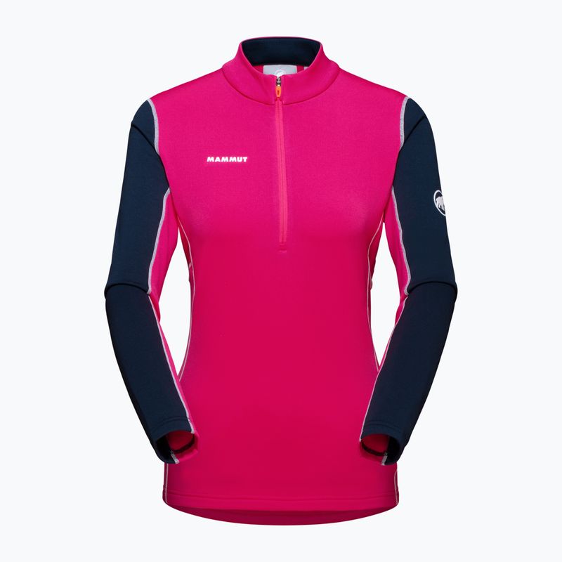 Pulover de trekking pentru femei MMMUT Aenergy ML Half Zip Pull roz și albastru marin 4