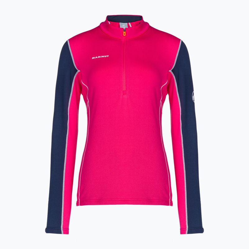 Pulover de trekking pentru femei MMMUT Aenergy ML Half Zip Pull roz și albastru marin