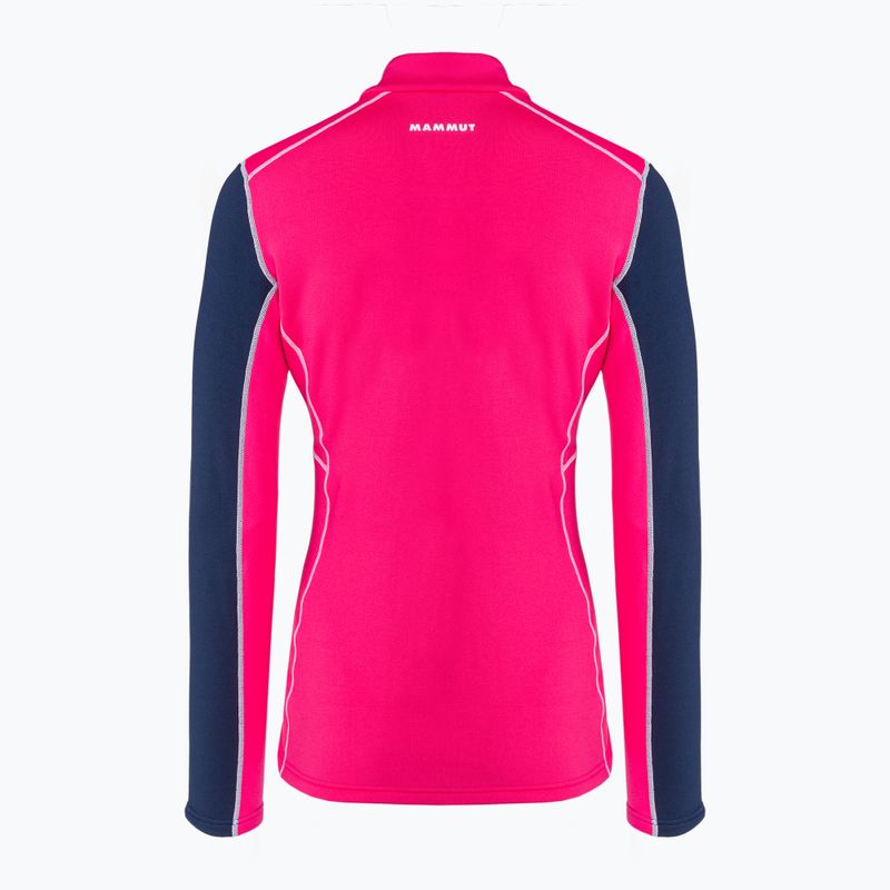 Pulover de trekking pentru femei MMMUT Aenergy ML Half Zip Pull roz și albastru marin 2