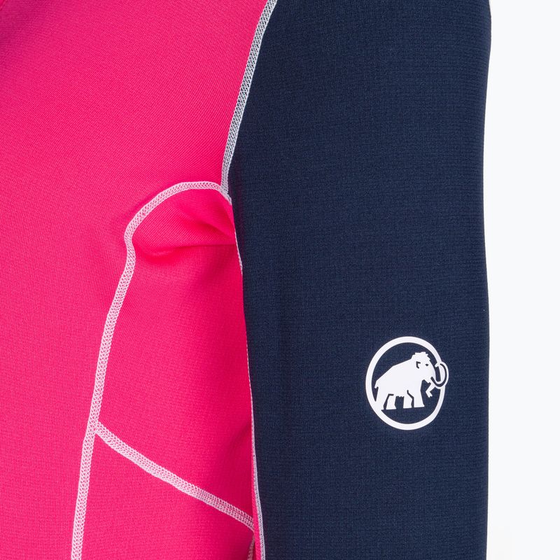 Pulover de trekking pentru femei MMMUT Aenergy ML Half Zip Pull roz și albastru marin 3