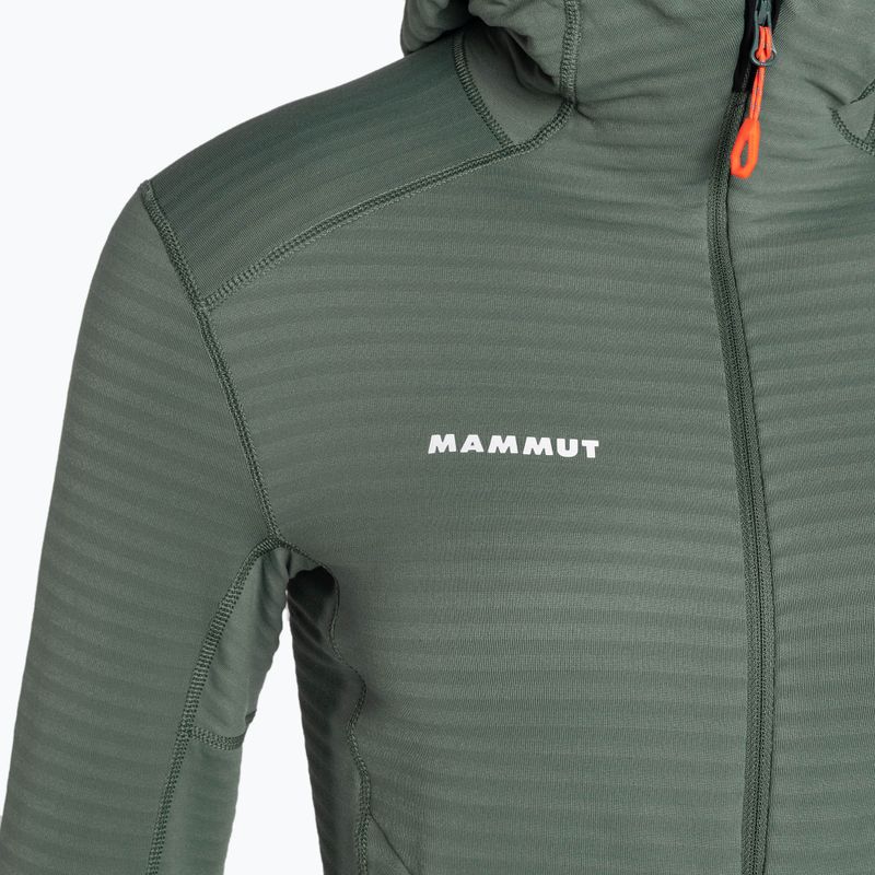 Mammut bluză de trening fleece pentru femei Taiss Light ML cu glugă jad întunecat/negru 7