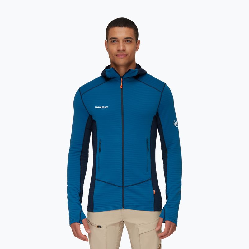 Mammut bluză de bărbați cu polar Taiss Light ML cu glugă cu glugă albastru 1014-04530-50554-114