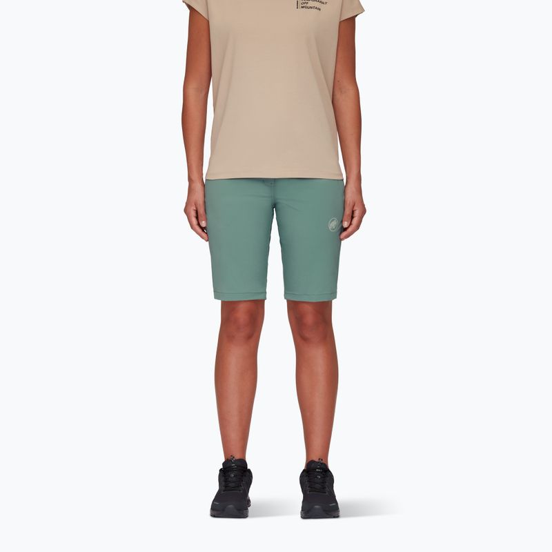 Pantaloni scurți de trekking pentru femei Mammut Runbold Roll Cuff verde 1023-00720-40236-36-10 2