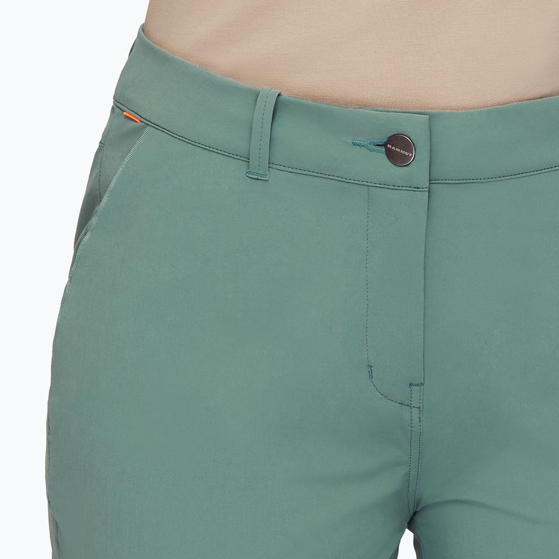 Pantaloni scurți de trekking pentru femei Mammut Runbold Roll Cuff verde 1023-00700-40236-36-10 5