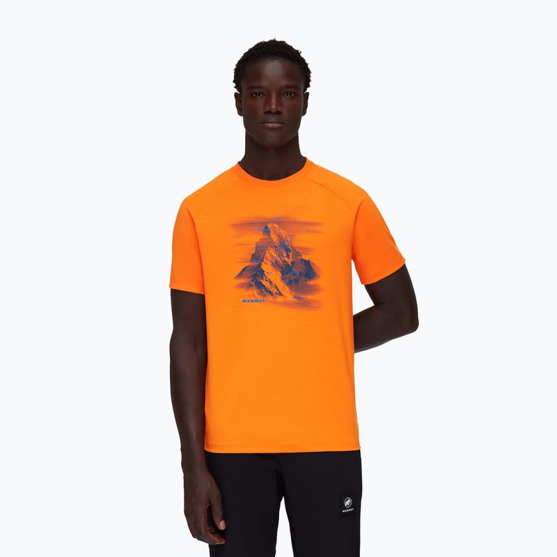Tricou de trekking pentru bărbați Mammut Mountain Hörnligrat portocaliu 1017-05290