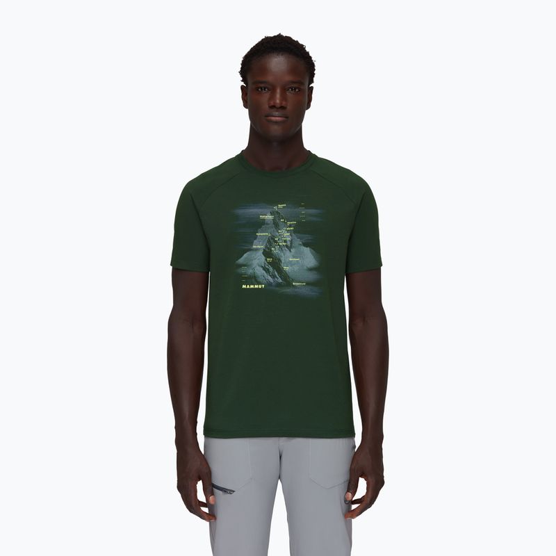 Tricou de trekking pentru bărbați Mammut Mountain Hörnligrat maro 1017-05290
