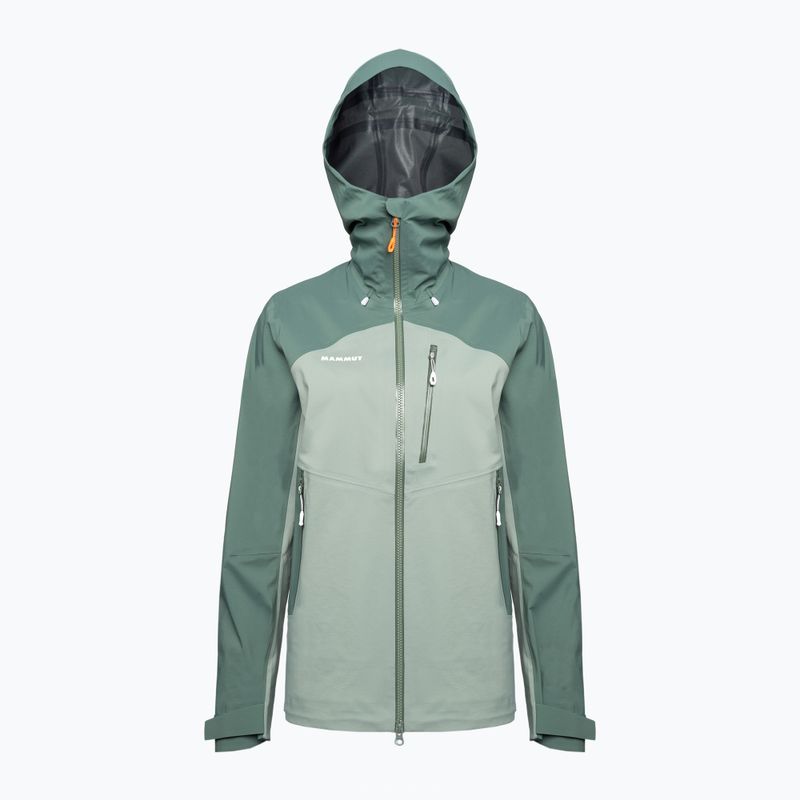 Mammut Alto Guide HS Geacă de ploaie cu glugă pentru femei, verde 1010-29570-40240-114