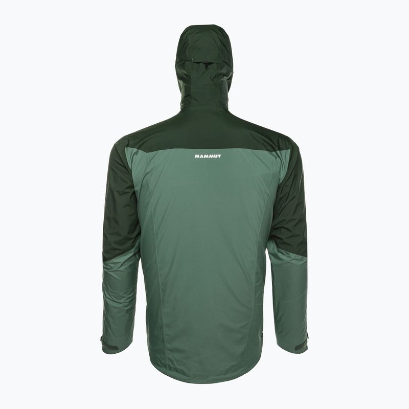 Mammut Convey Tour HS Jachetă de ploaie cu glugă pentru bărbați cu glugă verde 2