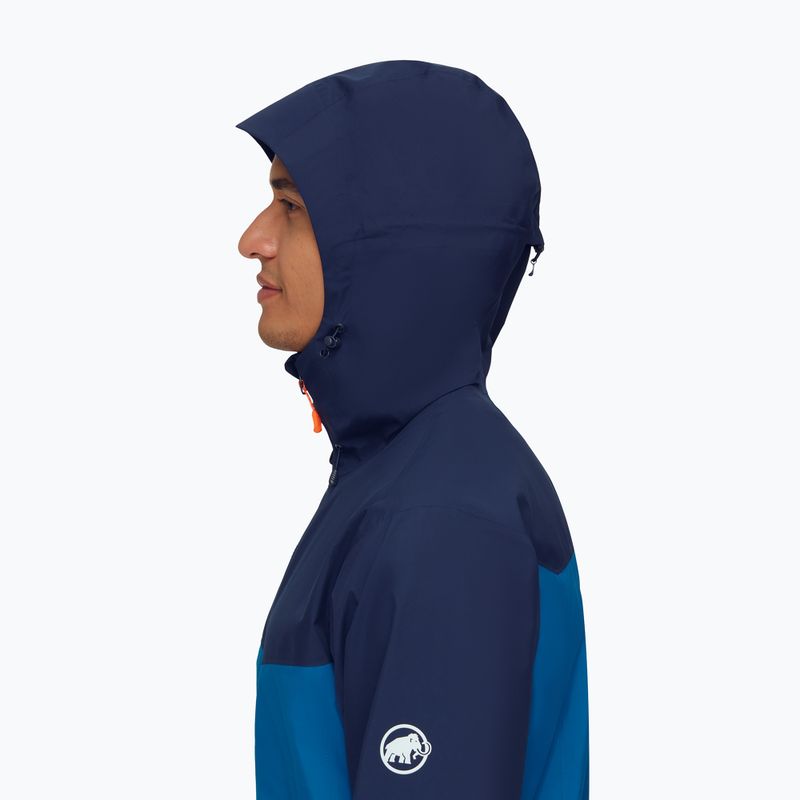 Mammut Convey Tour HS jachetă de ploaie pentru bărbați cu glugă, albastru-marinăresc 4