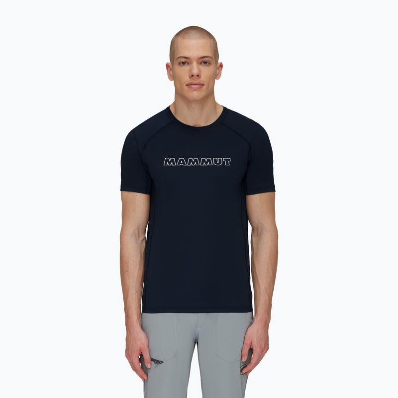 Tricou de trekking pentru bărbați Mammut Selun FL Logo bleumarin 1017-05050