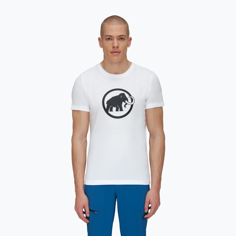 Tricou de trekking pentru bărbați Mammut Core Classic alb 1017-05890