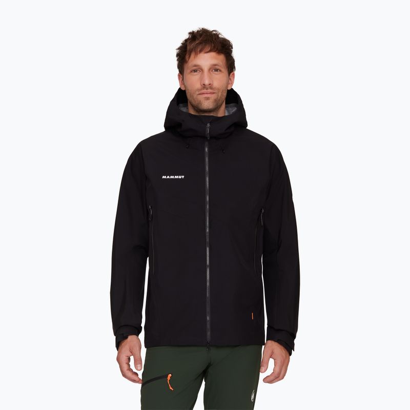 Jachetă de ploaie pentru bărbați Mammut Crater IV HS Hooded black