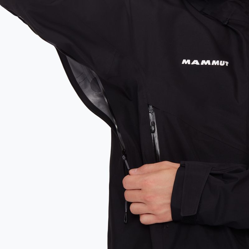 Jachetă de ploaie pentru bărbați Mammut Crater IV HS Hooded black 5