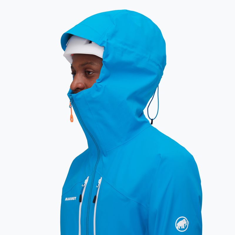 Geacă de ploaie pentru bărbați Mammut Taiss HS Hooded glacier blue 4