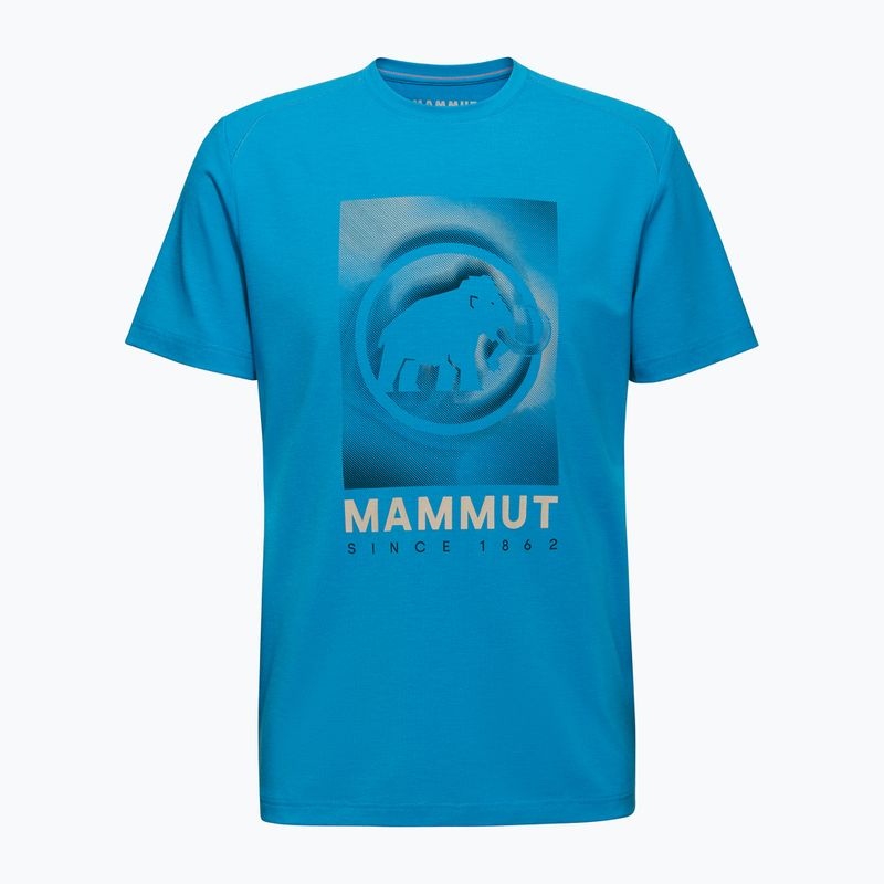 Tricou de trekking pentru bărbați Mammut Trovat glacier blue 4