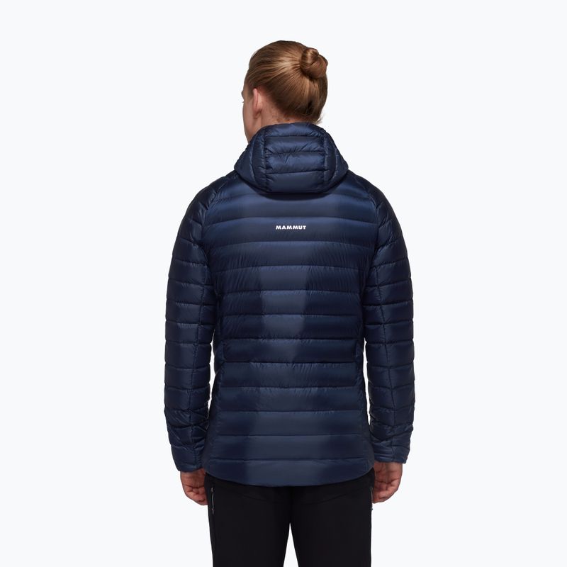 Geacă cu puf pentru bărbați Mammut Broad Peak IN Hooded marine black 2