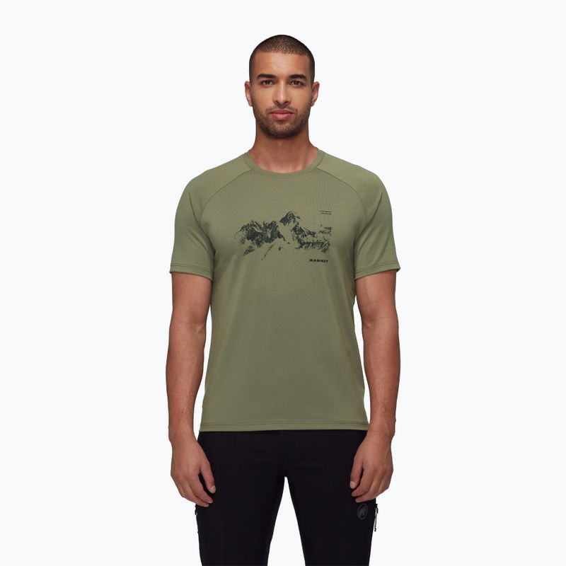 Tricou pentru bărbați  Mammut Mountain 8035m marsh