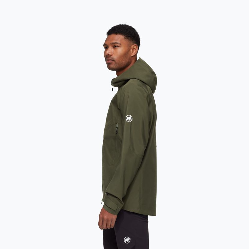 Jachetă de ploaie pentru bărbați Mammut Crater IV HS Hooded dark marsh 2