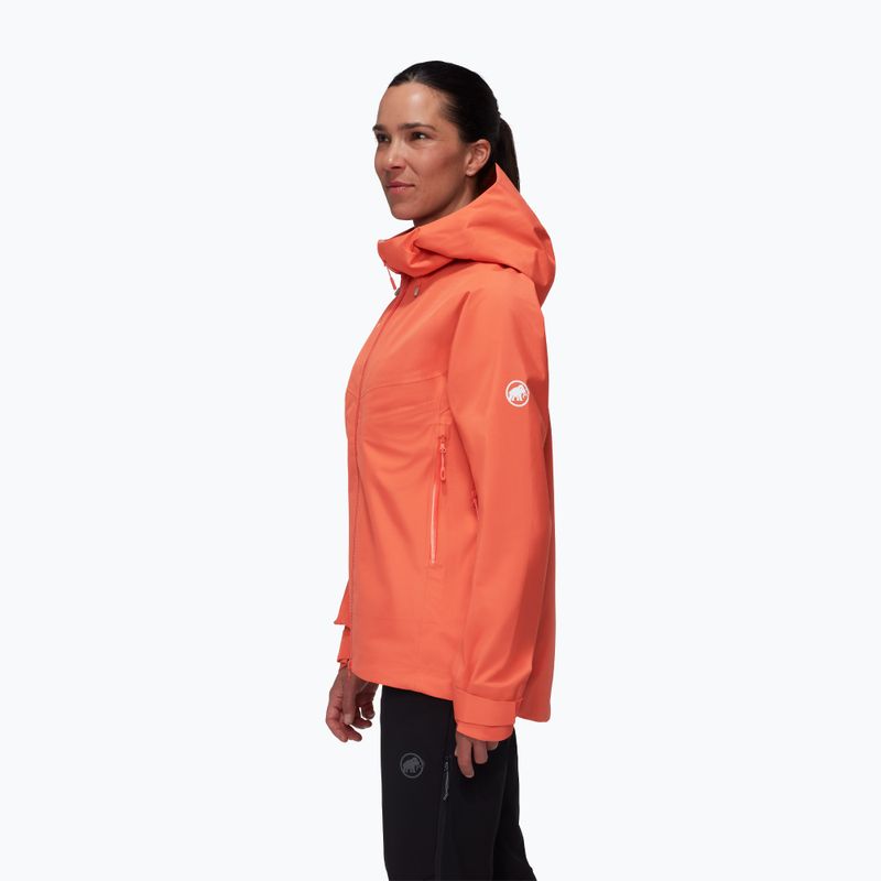 Jachetă de ploaie pentru femei  Mammut Crater IV HS Hooded peach 3