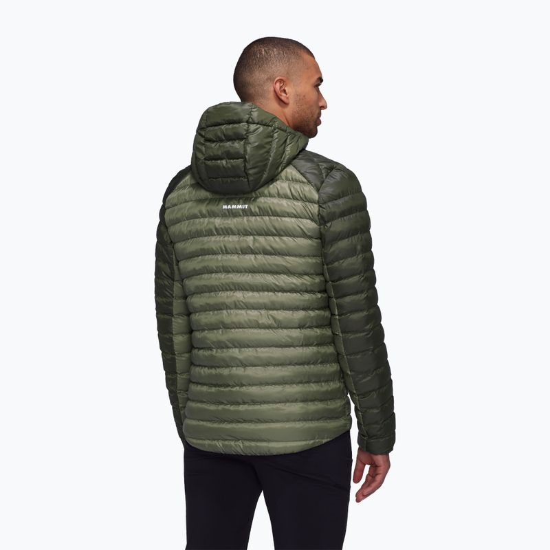 Geacă de puf pentru bărbați Mammut Albula IN Hooded marsh/dark marsh 2