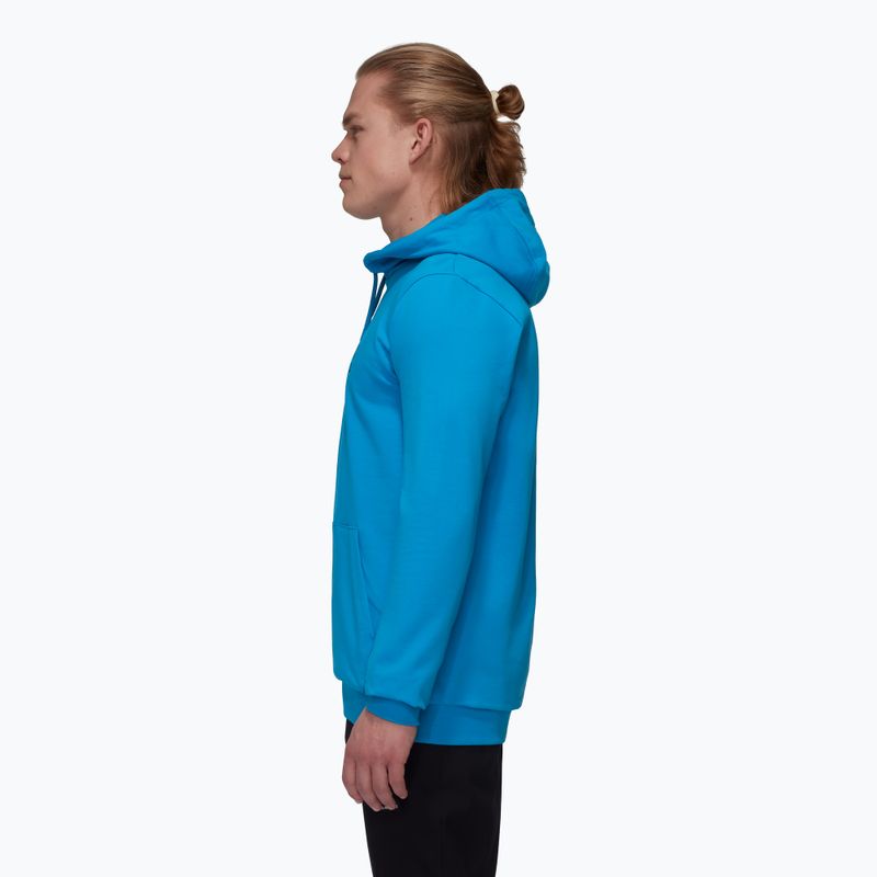 Hanorac pentru bărbați Mammut ML Hoody Logo glacier blue 3