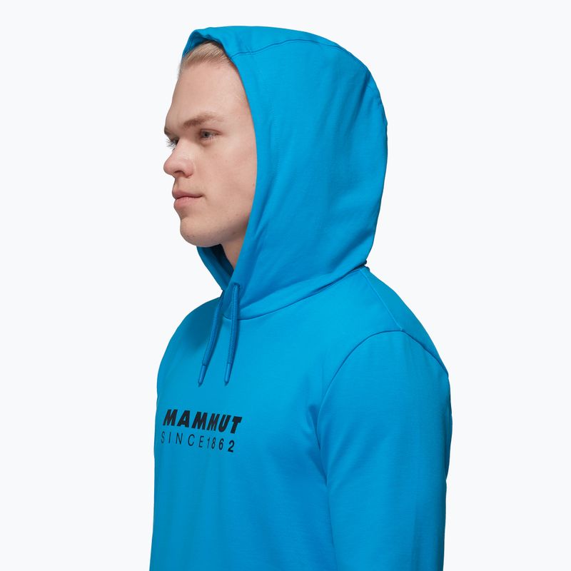 Hanorac pentru bărbați Mammut ML Hoody Logo glacier blue 4