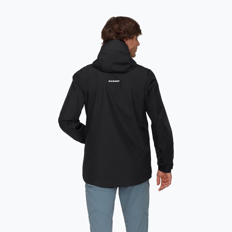 Geacă de ploaie pentru bărbați Mammut Treeline HS Hooded black 2