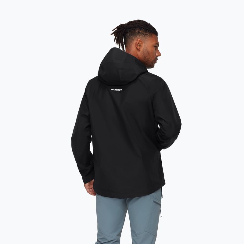 Geacă de ploaie pentru bărbați Mammut Crater Light HS Hooded Jacket Men black 2